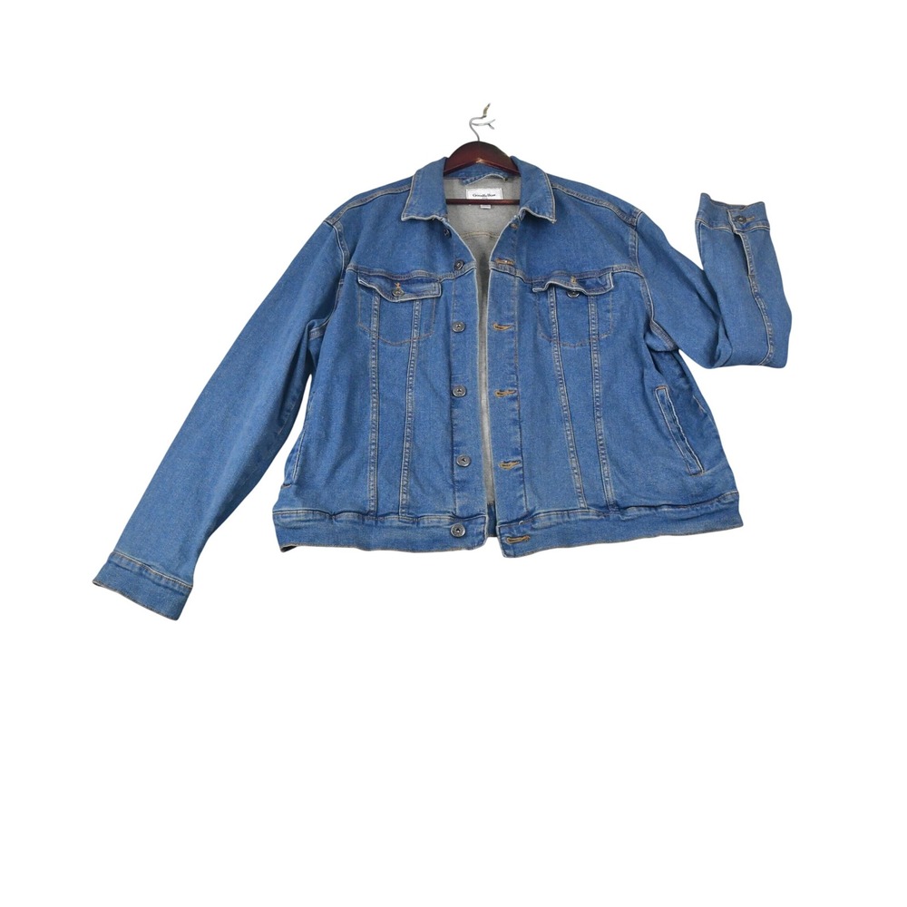 Goodfellow & Co Denim Jacket Mens XXL Blue Excellent Stretch Trucker Layering